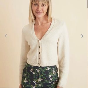 Marine Layer cropped button sweater